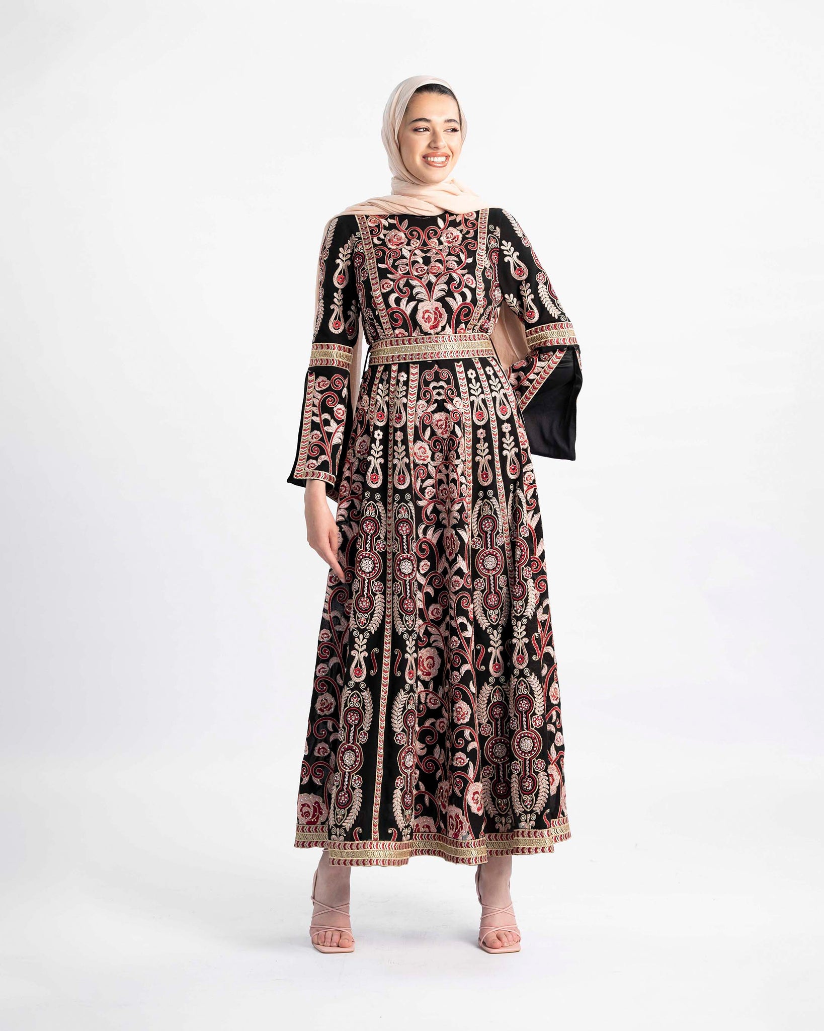 Exquisite Embroidered Modest Kaftan