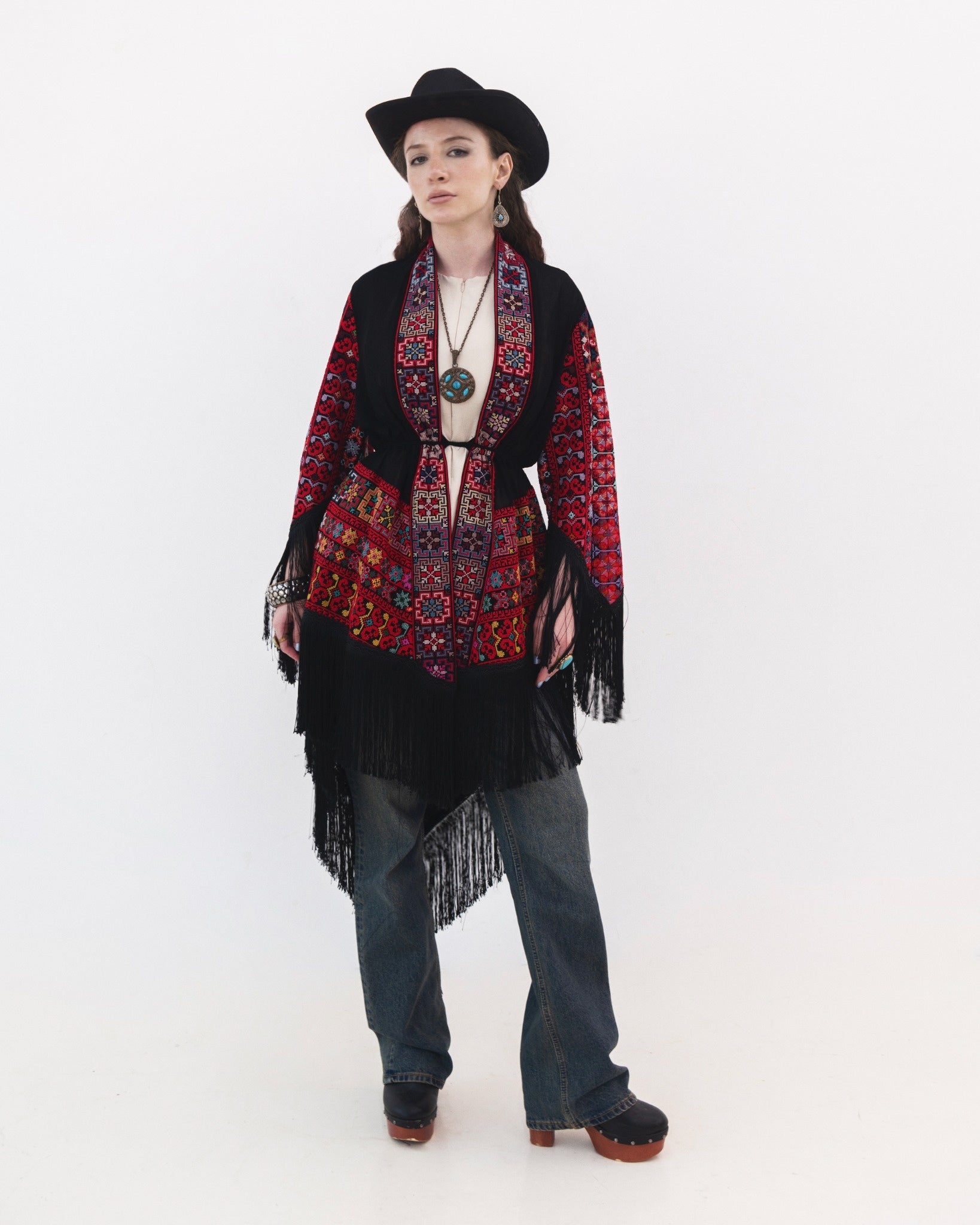 Bait Lahm Embroidered Poncho