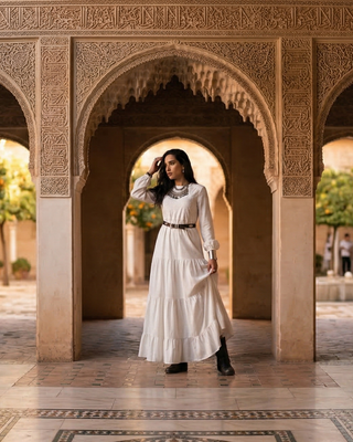Zukhruf Pearls — Andalusian spanish Dress Series modest fashion by Ashi