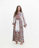 Modest embroidered Palestinian thobe with long sleeves — ASHI