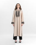 Artisanal embroidered kameez blouse detail — ASHI