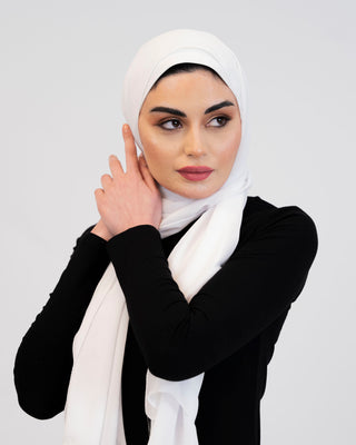Versatile crepe chiffon hijab drape — ASHI