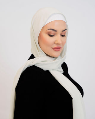 Crepe chiffon hijab scarf for everyday wear — ASHI