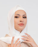 Lightweight crepe chiffon hijab — ASHI