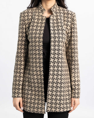Embroidered suit blazer with Arabian-inspired pattern — ASHI