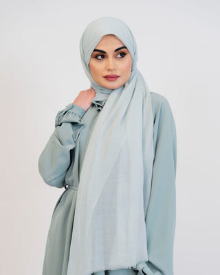 Oversized hijab scarf in a soft drape — ASHI