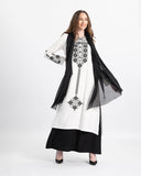 Enchanting Desi embroidered kameez blouse detail — ASHI