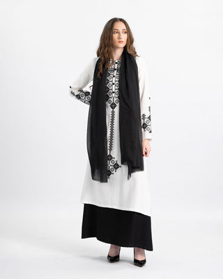 Embroidered Desi two-piece set with skirt — ASHI