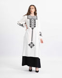 Enchanting Desi embroidered two-piece kameez and skirt set — ASHI