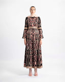 Embroidered Palestinian kaftan with all-over tatreez embroidery — ASHI