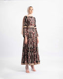 Embroidered Palestinian kaftan maxi dress — ASHI