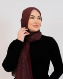 Glitter-finish hijab scarf for parties — ASHI