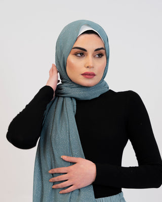 Shimmering glitter hijab scarf — ASHI