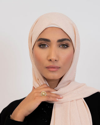 Glamorous glitter hijab scarf for parties and weddings — ASHI