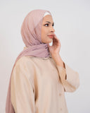 Luxurious striped glitter chiffon hijab — ASHI