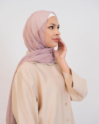 Luxurious striped glitter chiffon hijab — ASHI