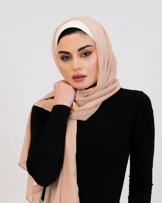Glitter chiffon hijab scarf with sparkle — ASHI