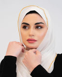 Luxe Golden Sands premium crepe hijab — ASHI