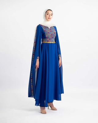 Mountain Mist embroidered Palestinian henna dress — ASHI
