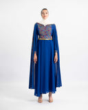 Embroidered Palestinian engagement dress, modest maxi — ASHI