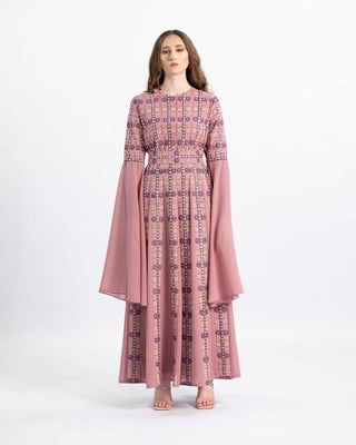 Embroidered Palestinian thobe, Circassian Serenity — ASHI