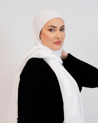 Pure Elegance crinkle hijab scarf — ASHI