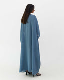 Women's bisht-style abaya — embroidered open robe — ASHI