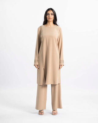 Saffron Elegance Desi-inspired two-piece set — ASHI