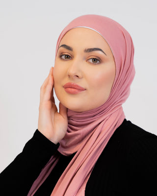 Soft jersey hijab scarf, easy drape — ASHI