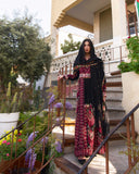 Embroidered hijab veil with delicate detailing — ASHI