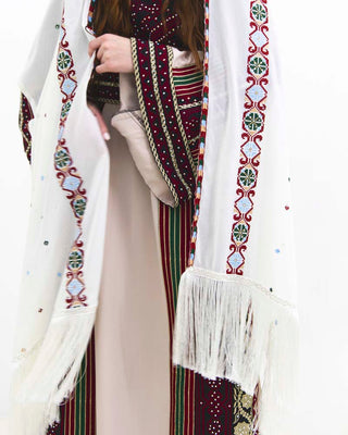 Embroidered modest hijab veil — ASHI