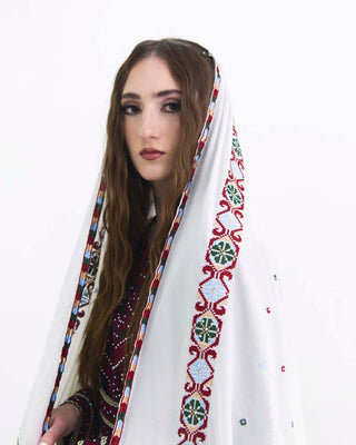 Star Studded embroidered hijab veil — ASHI