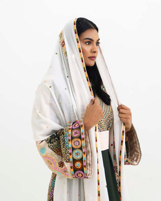Star Studded embroidered hijab veil — ASHI