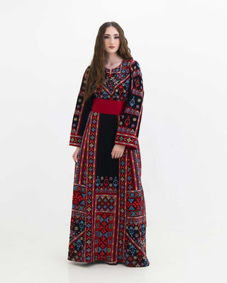 Starlight Nights of Beersheba embroidered Palestinian thobe — ASHI