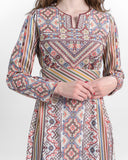 Tulkarm Heritage modest maxi thobe with embroidery — ASHI