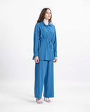 Whispering Breeze collared button-front tunic shirt — ASHI modest suit